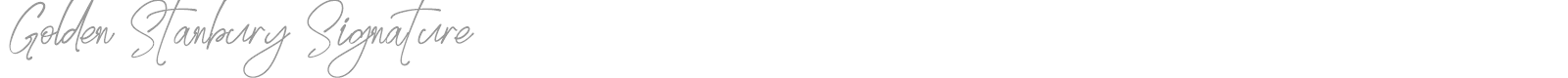 Golden Stanbury Signature font preview
